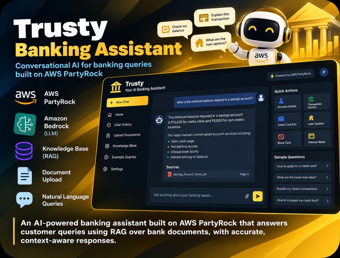 Trusty — LLM-Powered Banking Assistant